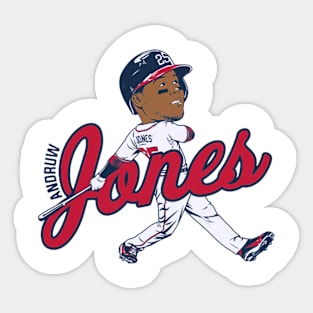 Andruw Jones Caricature Sticker